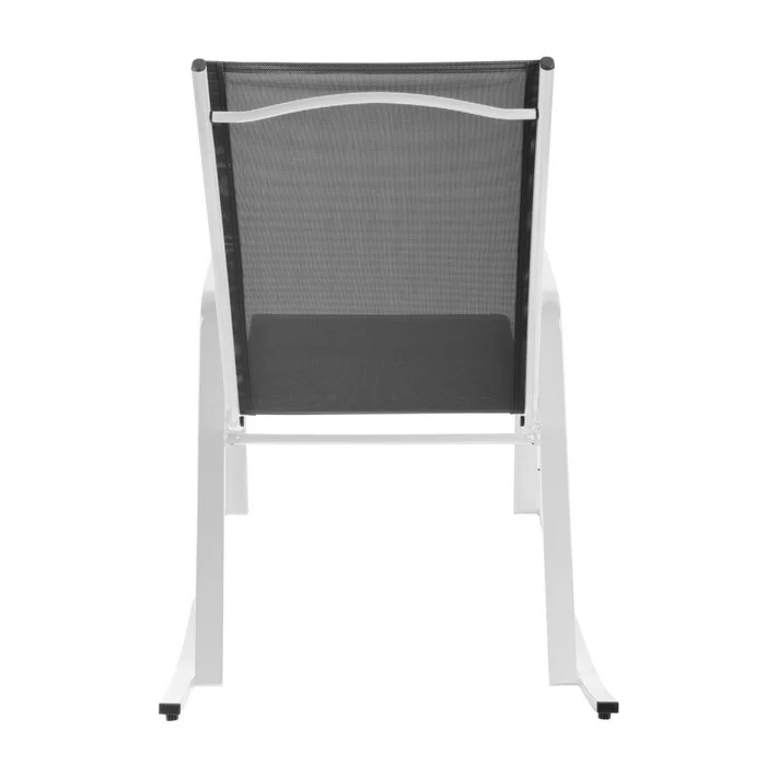 Set 2 poltrone a dondolo da giardino in metallo - Serenity
