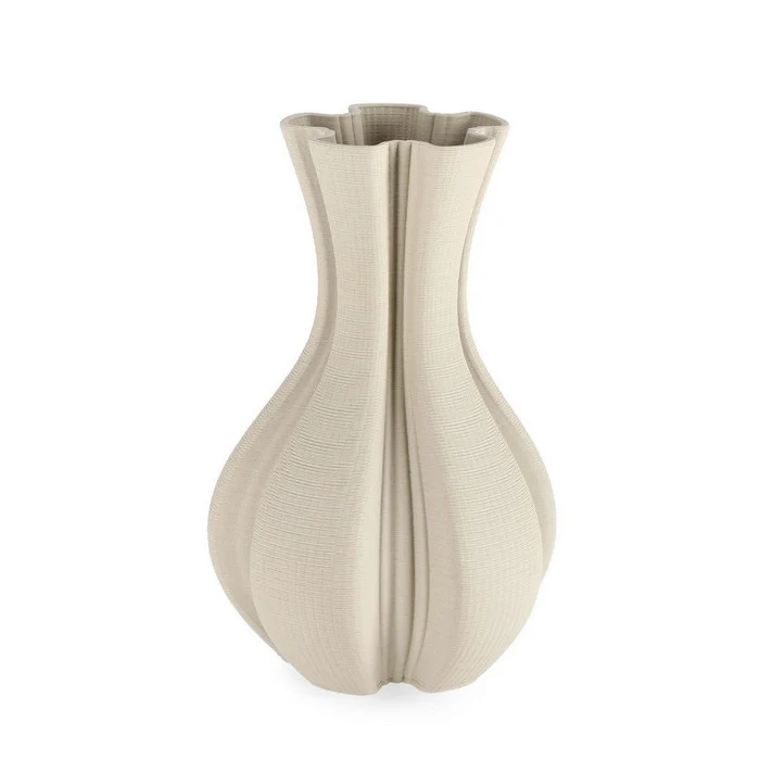 Vaso in ceramica stampata in 3D con effetto intrecciato 29 cm - Reiko