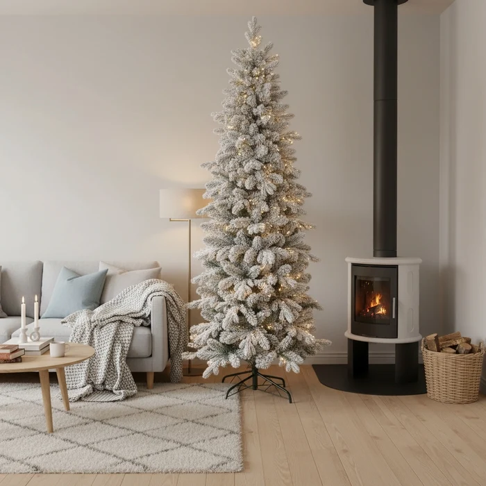 Albero di Natale innevato realistico - Yorkshire Slim