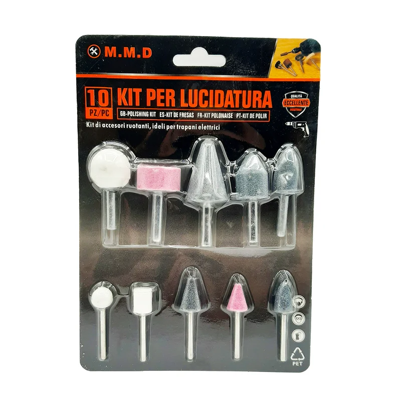 kit per lucidatura 10pz- M.M.D.