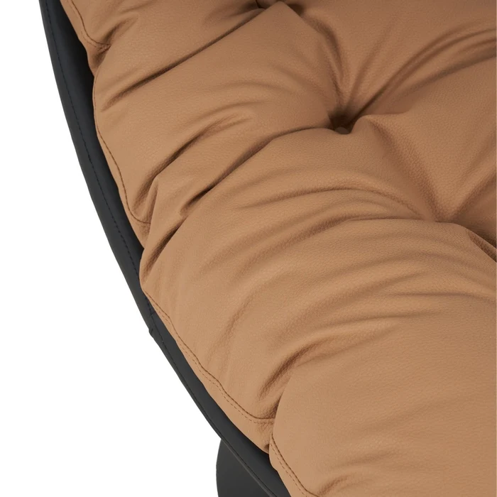 Poltrona relax girevole a 360° con seduta in pelle - Loft
