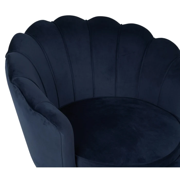 Set poltrona e pouf in velluto con gambe in metallo cromato oro