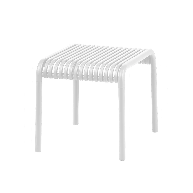 Set da giardino con divano, poltrone e tavolino in polipropilene effetto rattan - Meridiana - Bianco