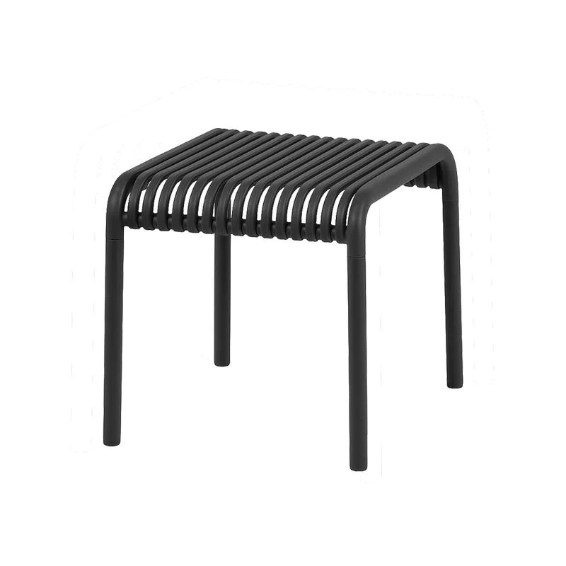 Set da giardino con divano, poltrone e tavolino in polipropilene effetto rattan - Meridiana - Antracite