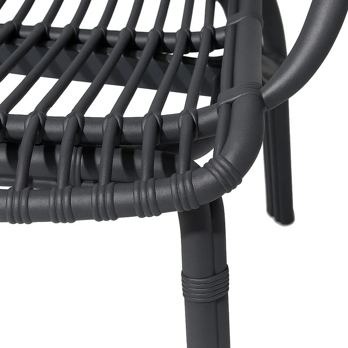 Poltrona da giardino in polipropilene effetto rattan - Meridiana