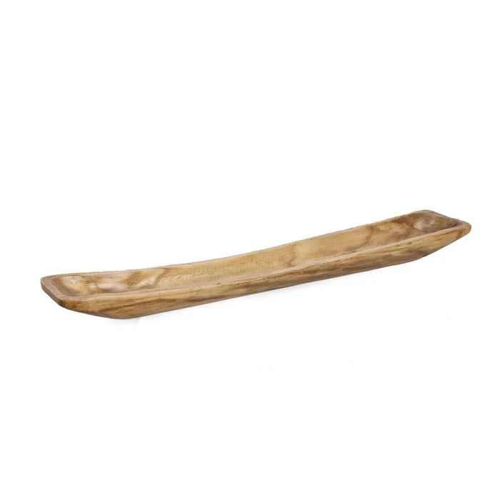 Vassoio decorativo rettangolare in legno 91x17 cm - Jamal