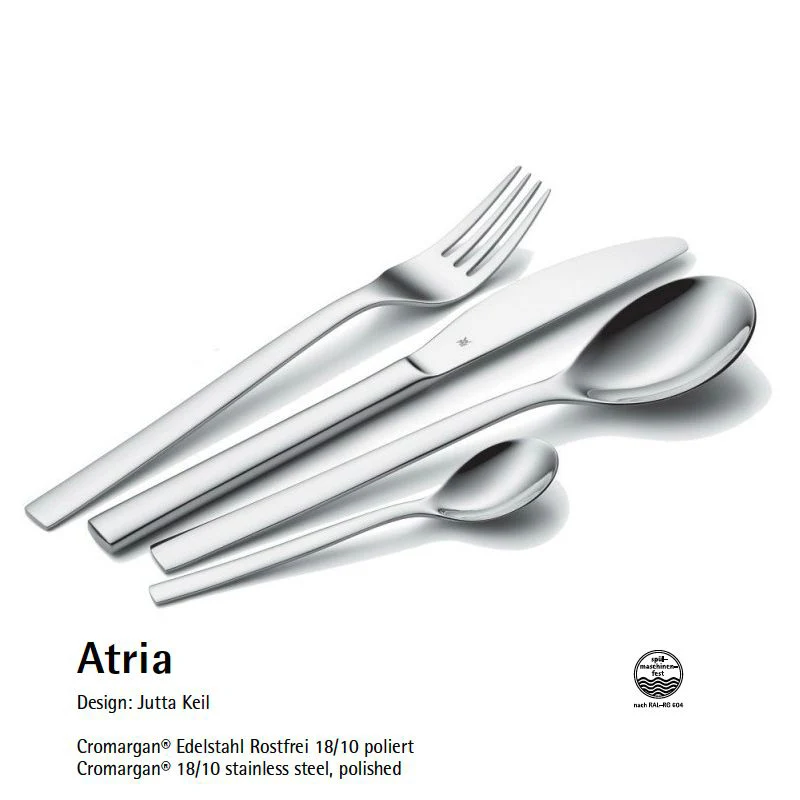 Atria Servizio Posate In Acciaio Inox - Set 60 Pz