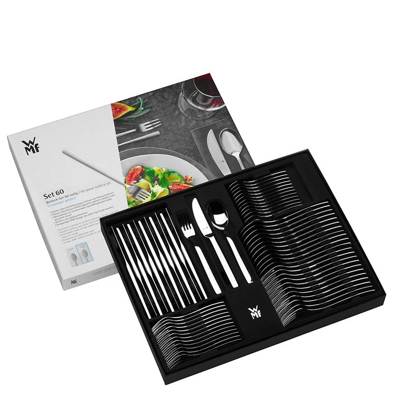 Atria Servizio Posate In Acciaio Inox - Set 60 Pz