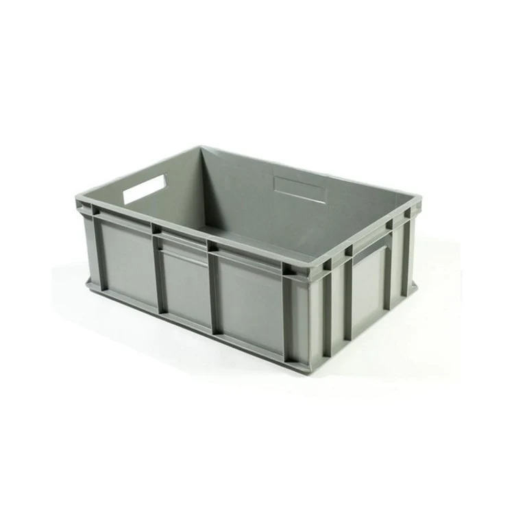 Contenitore plastica europa cm.60x40 h.26 grigio e6426
