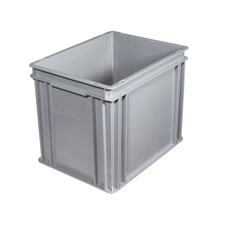 Contenitore plastica europa cm.40x30 h.22 grigio e4322