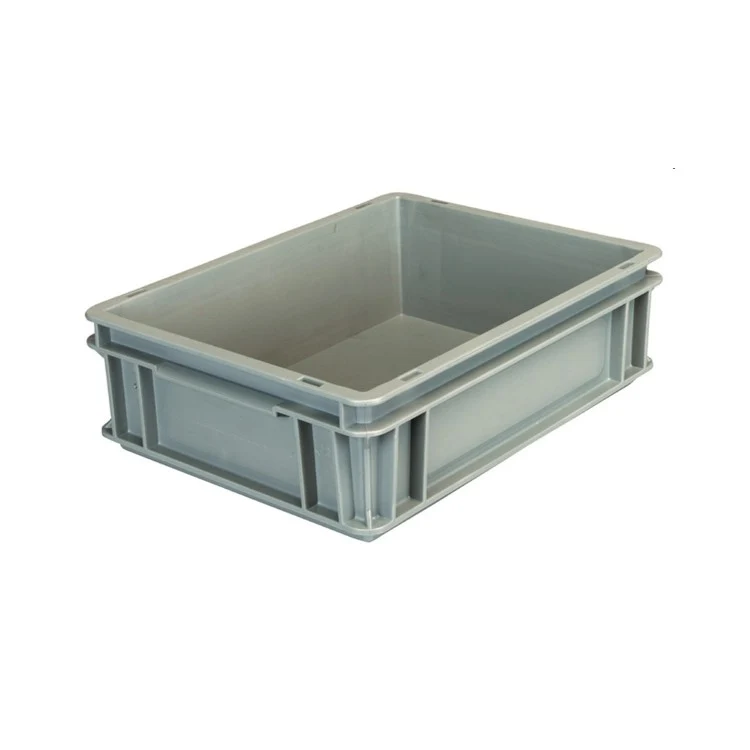 Contenitore plastica europa cm.40x30 h.12 grigio e4312