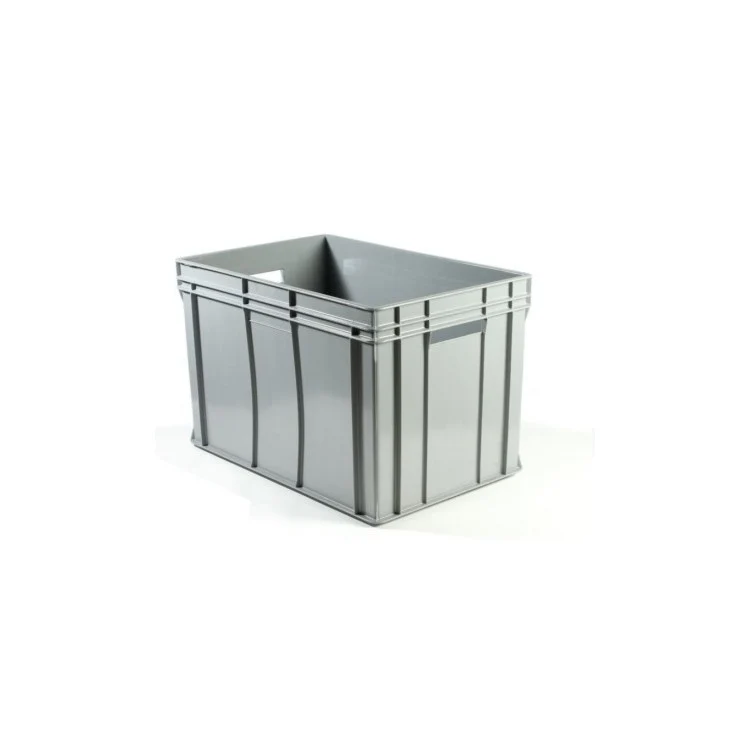 Contenitore plastica europa cm.60x40 h.35 grigio e6435