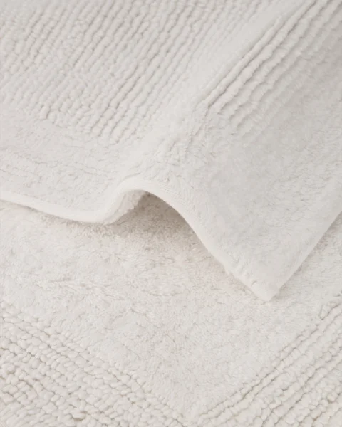 Tappeto da bagno Coordinates Charisma bianco brillante