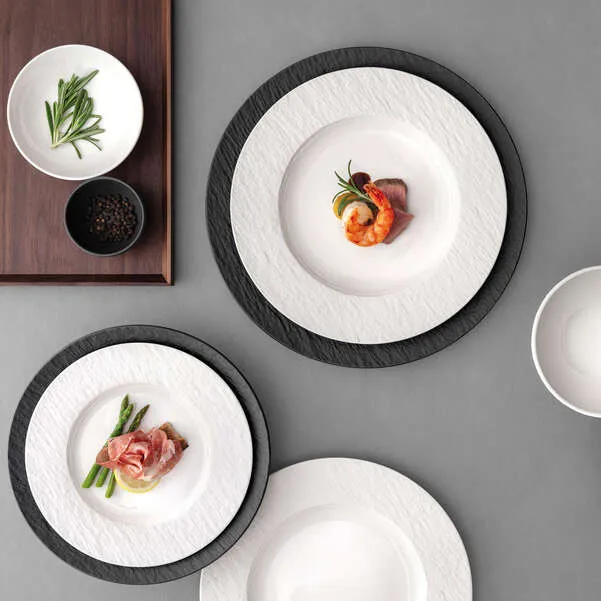 MANUFACTURE Piatto da dessert/ colazione - Bianco, Premium Porcelain