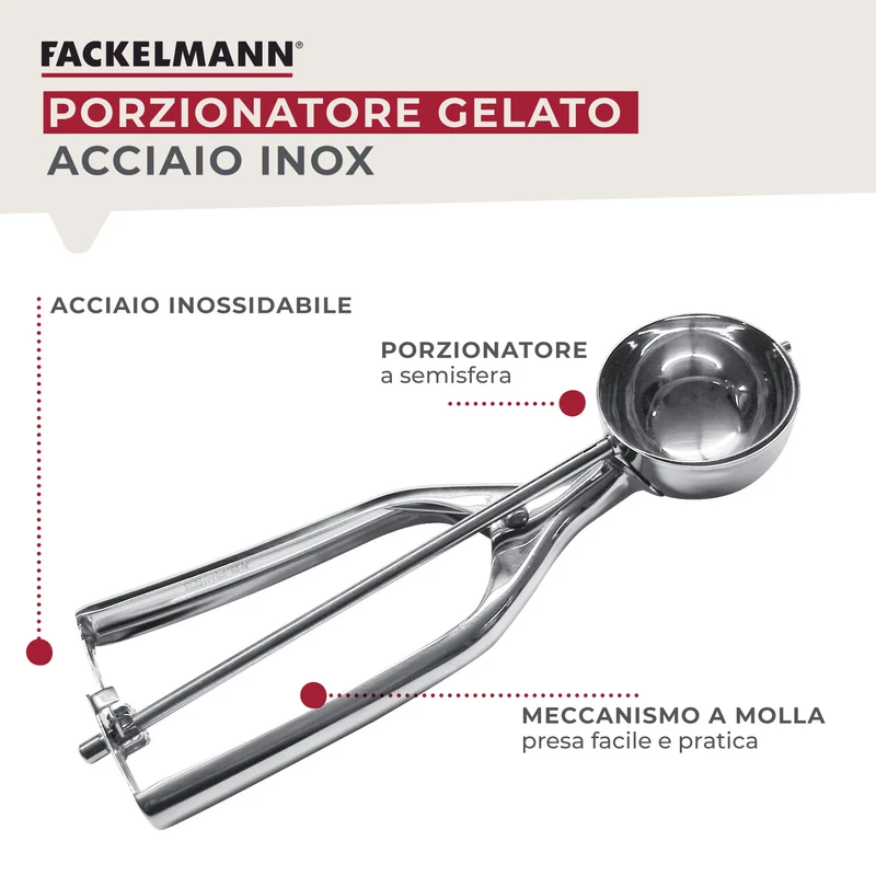 Porzionatore a molla per gelato