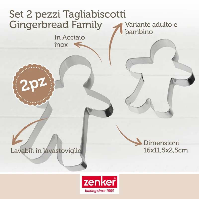 2 Taglia biscotti gingerbread