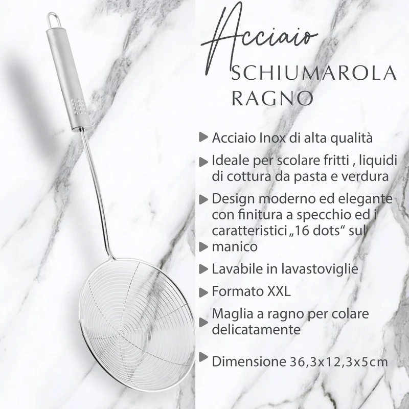 Schiumarola in acciaio