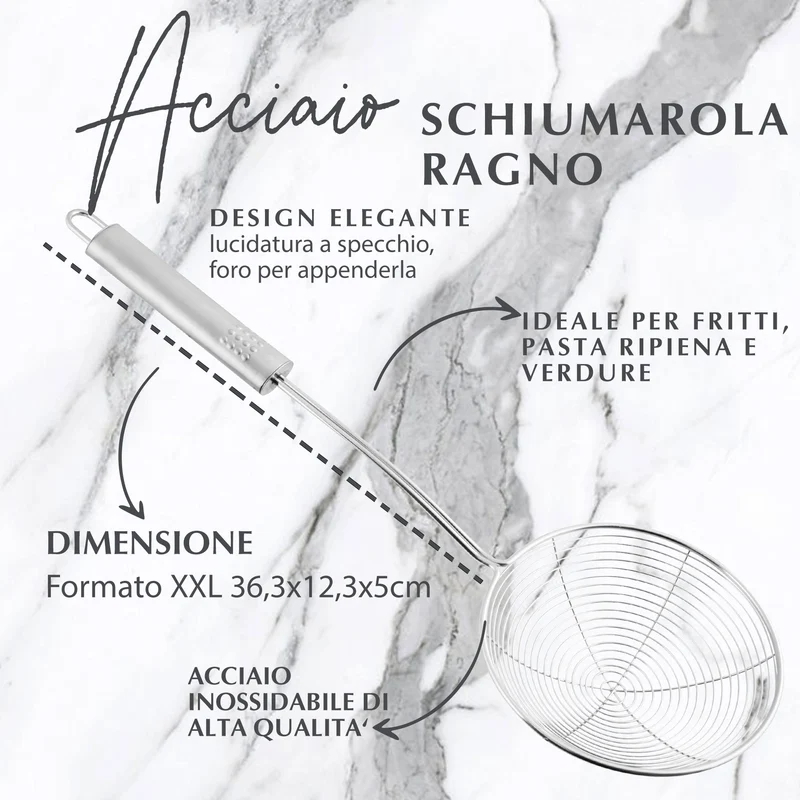 Schiumarola in acciaio