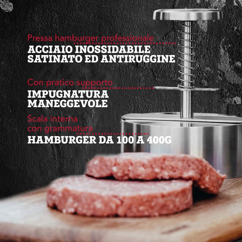 Pressa per hamburger professionale