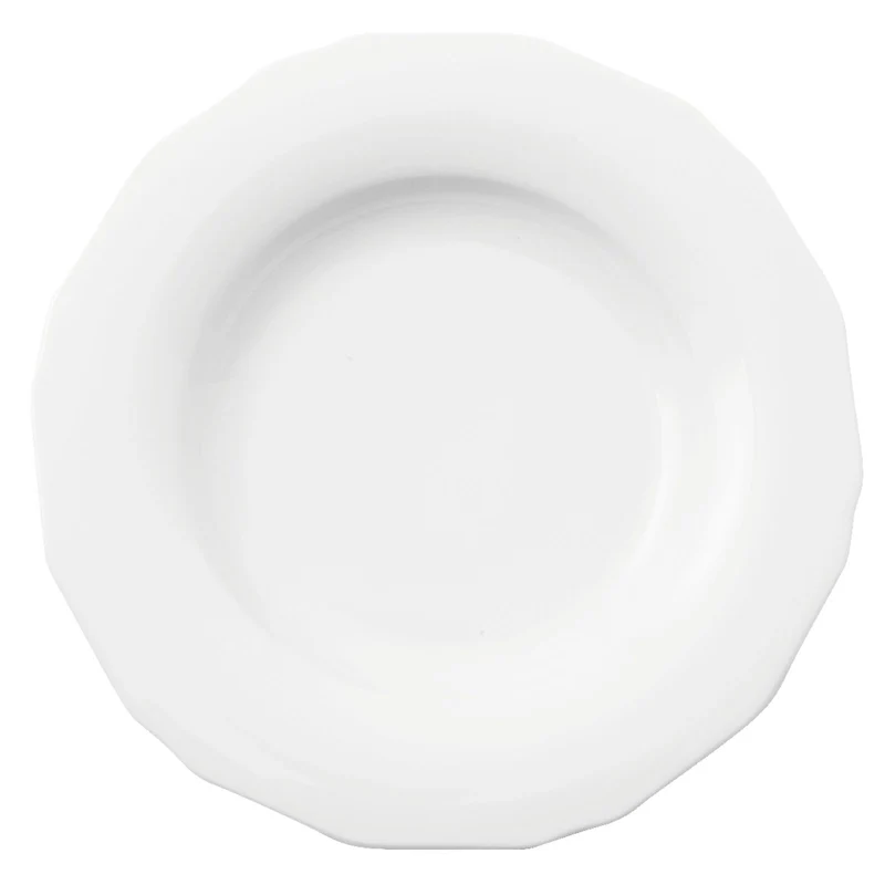 Garden Piatto fondo in porcellana bianco 24 cm