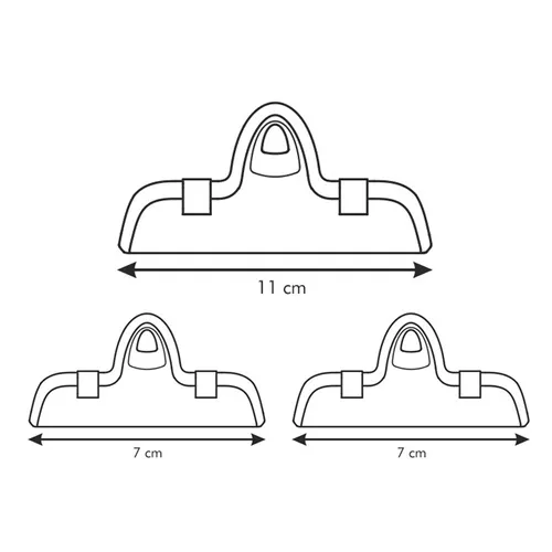 CLIP PER SACCHETTI - SET 3 pezzi