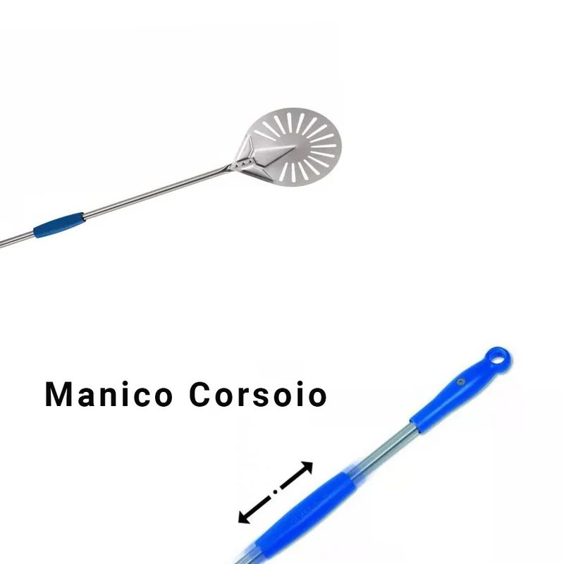 Palino azzurra inox asolato ø cm.20 h.171 corsoio