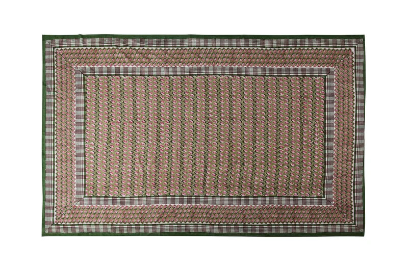 Mezzero Montefioralle 270X270 Fantasia Verde E Rosa