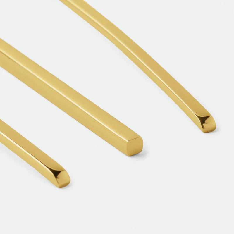 100 Servizio tavola 24 posate mirror PVD gold