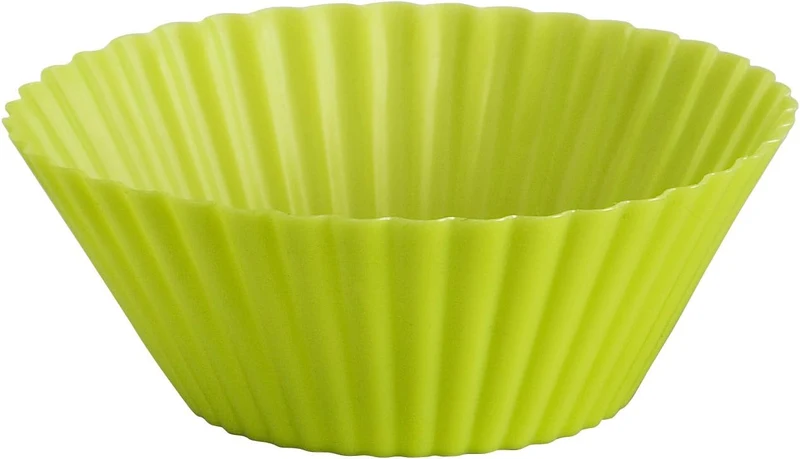 SET 6 individuali stampi per Muffin - Silicone Verde
