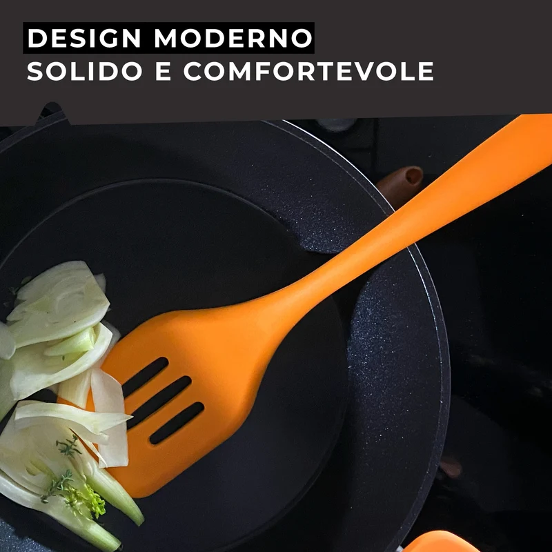 Paletta fritti forata in silicone, Linea Soft Collection, Fackelmann