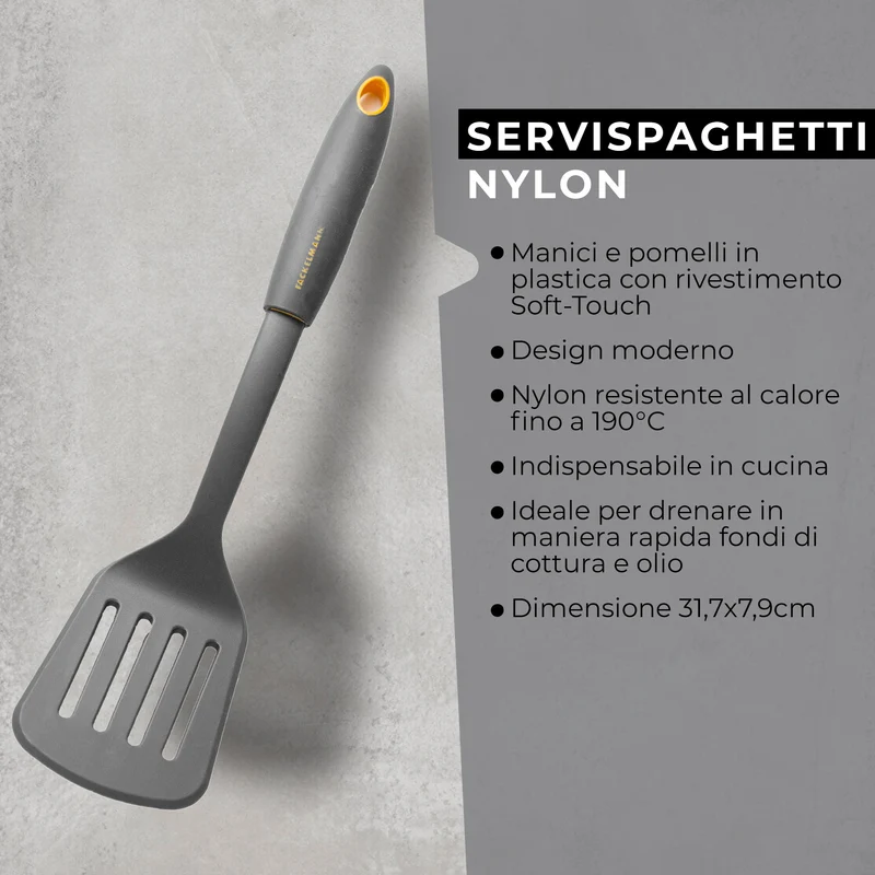 Paletta forata in nylon, Linea Soft Collection, Fackelmann