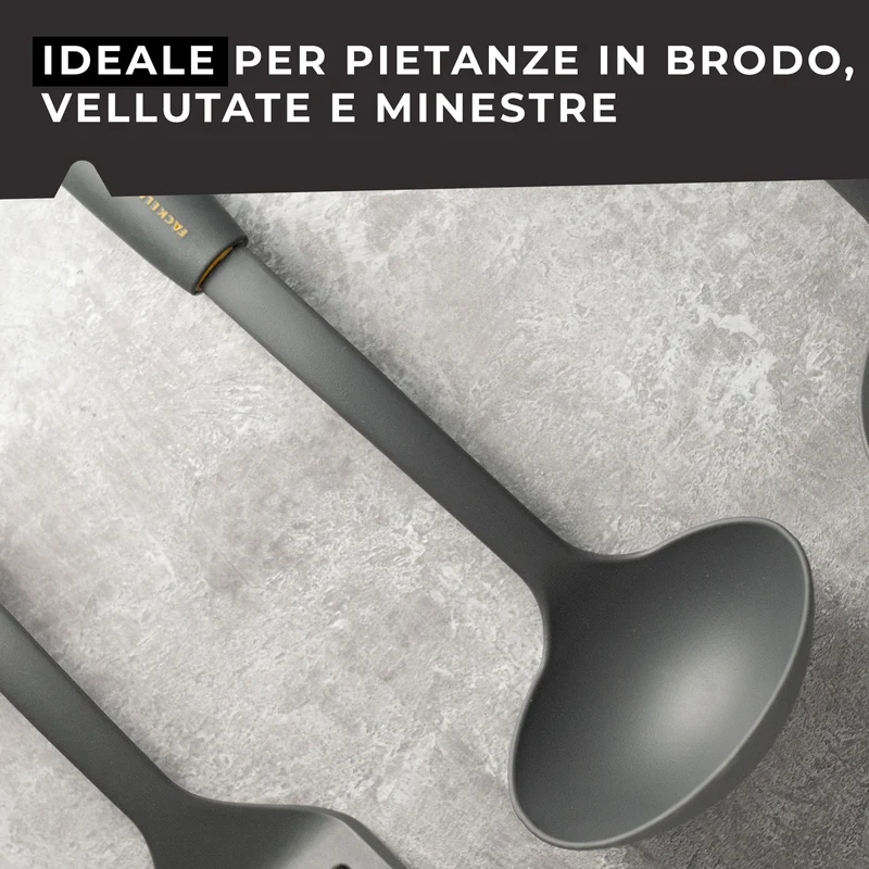 Mestolo da cucina in nylon, Linea Soft Collection, Fackelmann