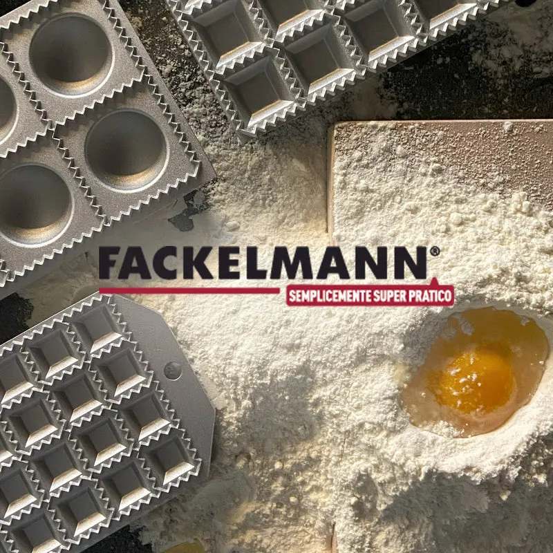 Stampo per raviolini quadrati 48 impronte, Fackelmann