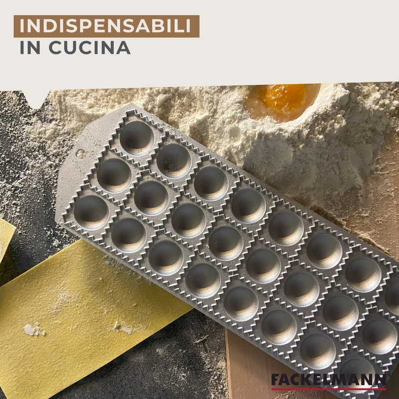Stampo per ravioli rotondi 24 impronte, Fackelmann