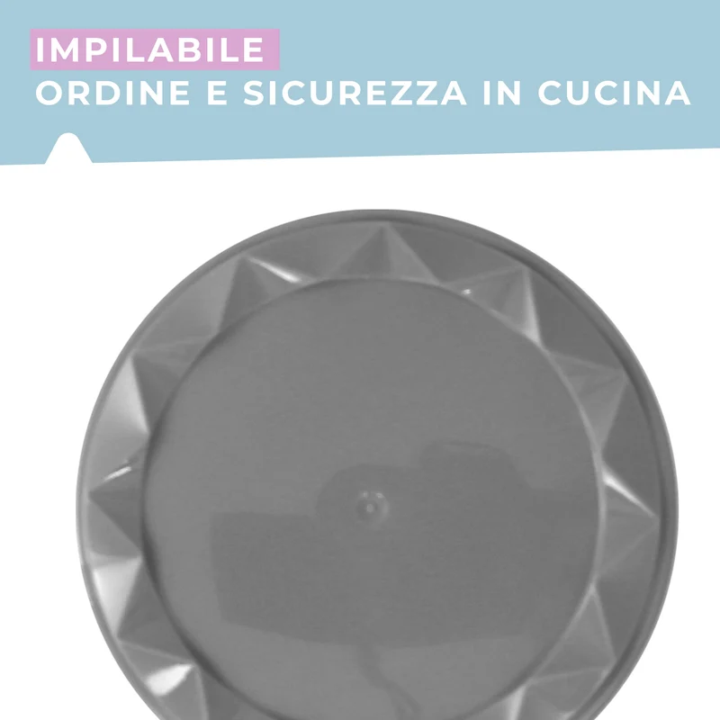 Contenitore con coperchio, tondo, 325ml, Ø11x4,5 cm