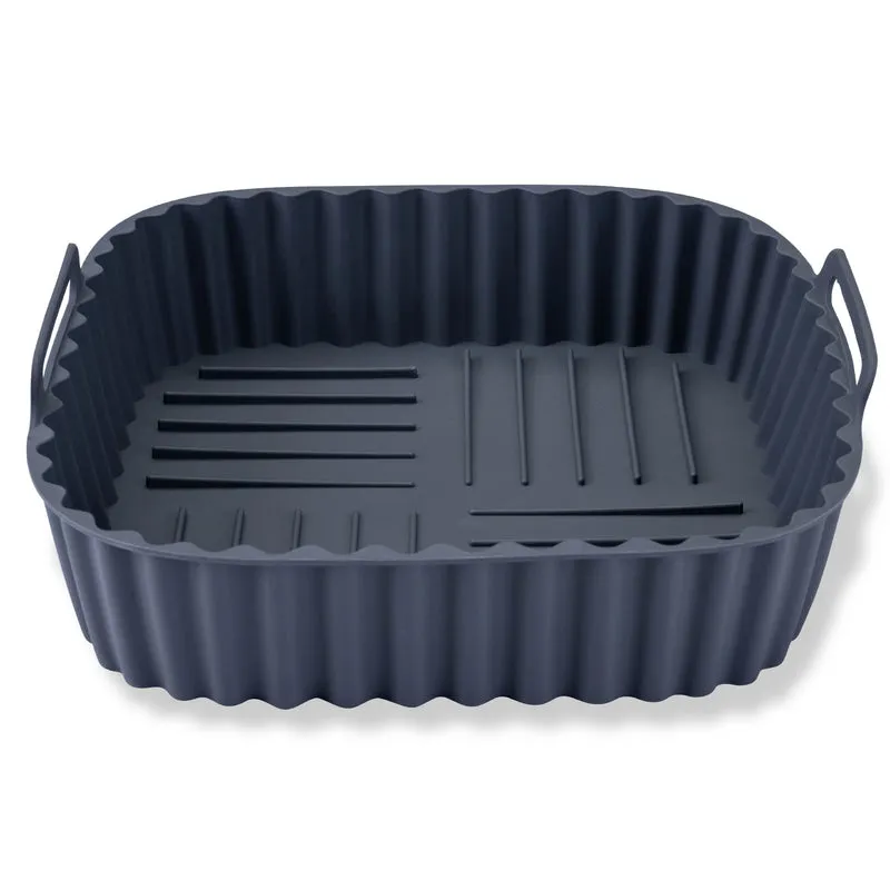 Stampo per Friggitrice ad Aria Quadrato in Silicone 19 cm, fondo rialzato, Fackelmann