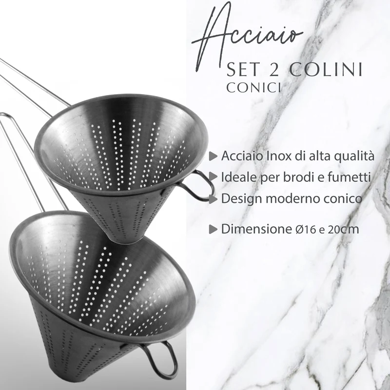 Set 2 Colini Conici, 16 cm e 20 cm
