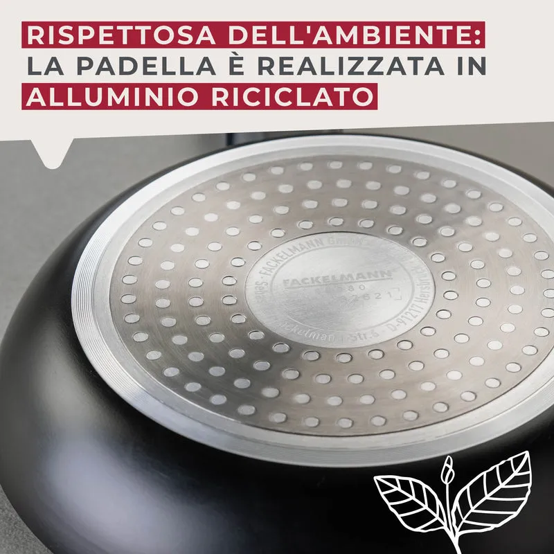Padella Linea Statement Ø 28 cm – struttura a nido d'ape, alluminio riciclato, rivestimento antiaderente in ceramica, senza PFAS - Adatta all'induzione