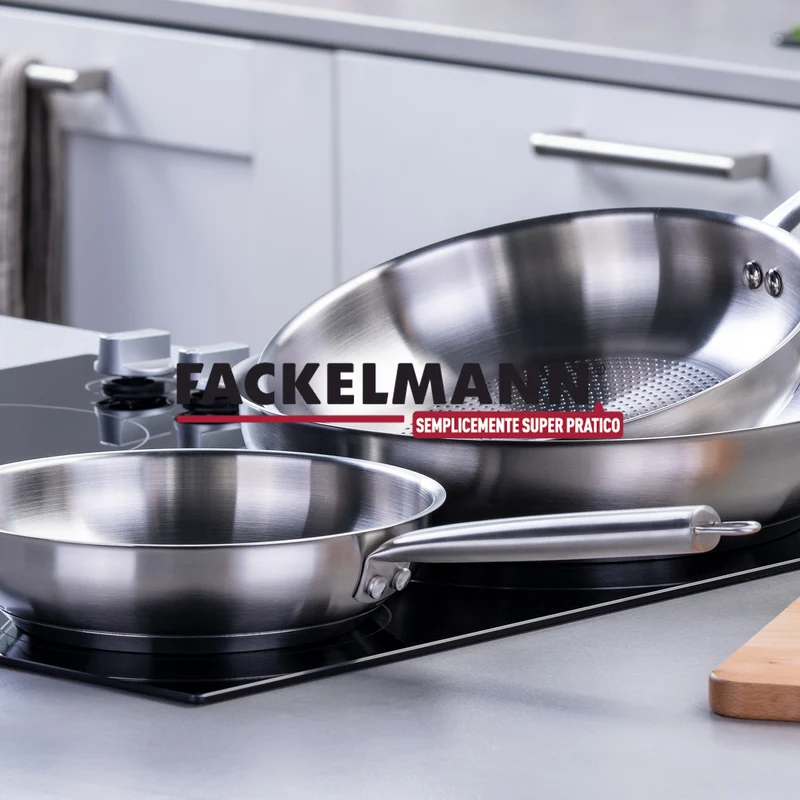 Padella Trimetallo Professionale Ø24, Linea Oval