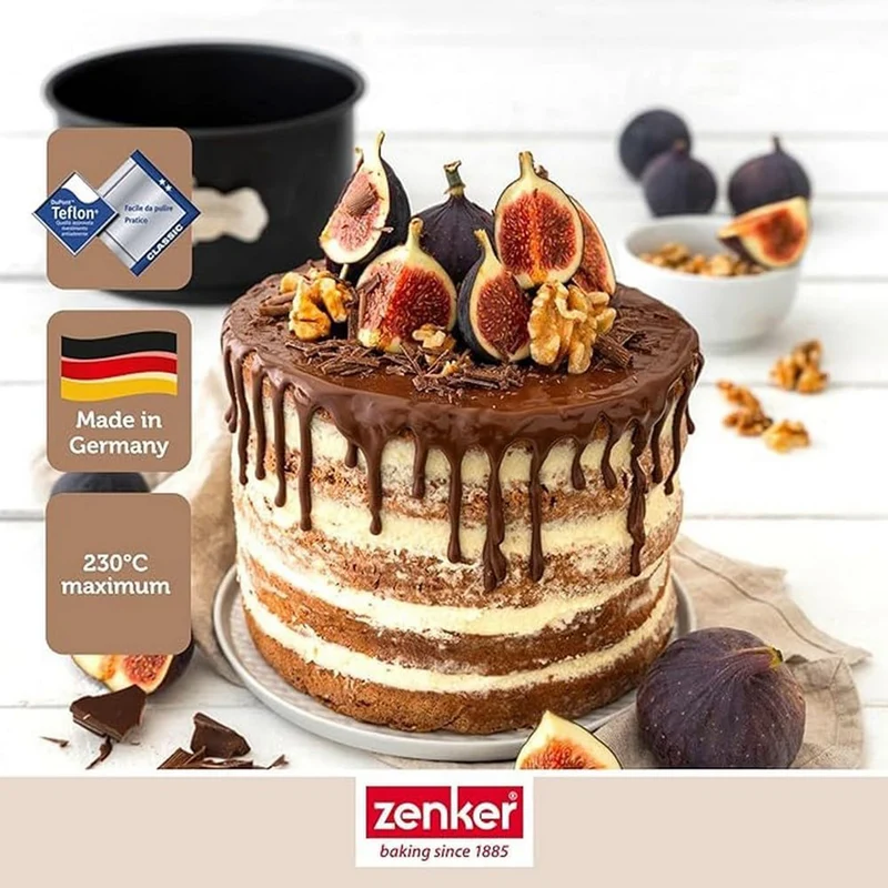 Stampo alto per panettone e torte fetta alta Ø18cm, Linea Black Metallic