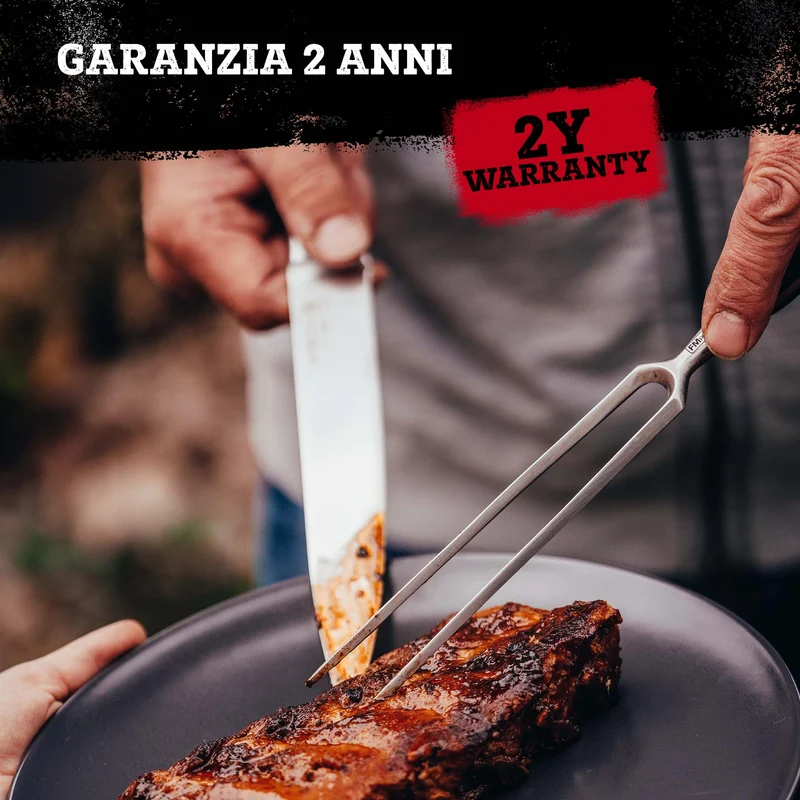 Forchettone da carne in acciaio inox
