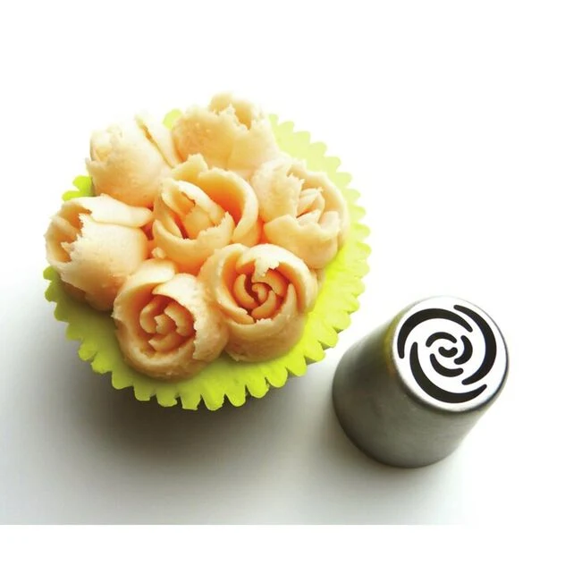 SET 12 Bocchette floreali, Acciaio inox