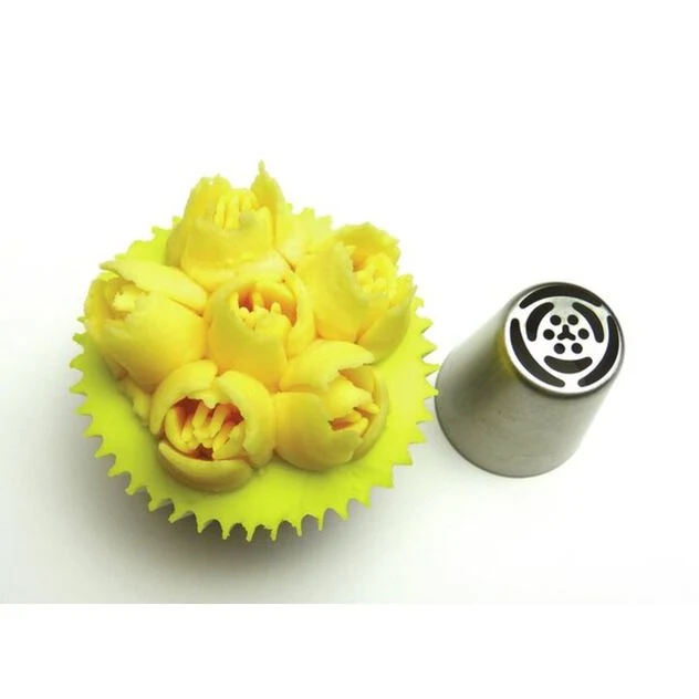 SET 12 Bocchette floreali, Acciaio inox