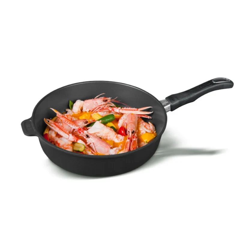 Padella Alta Induzione 28 cm Manico Removibile
