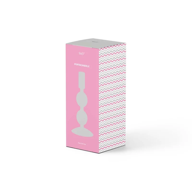 Porta candele in vetro borosilicato - 16 cm / Trasparente