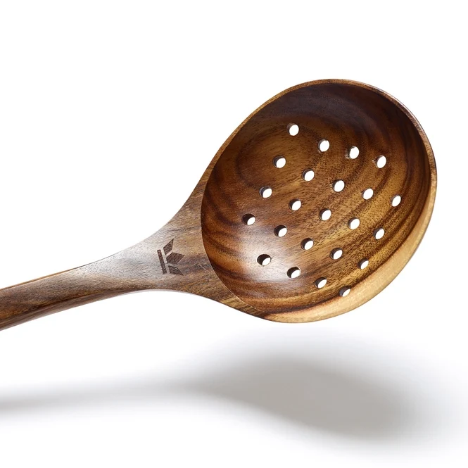 Cucchiaio schiumarola grande - Legno di Acacia 34cm