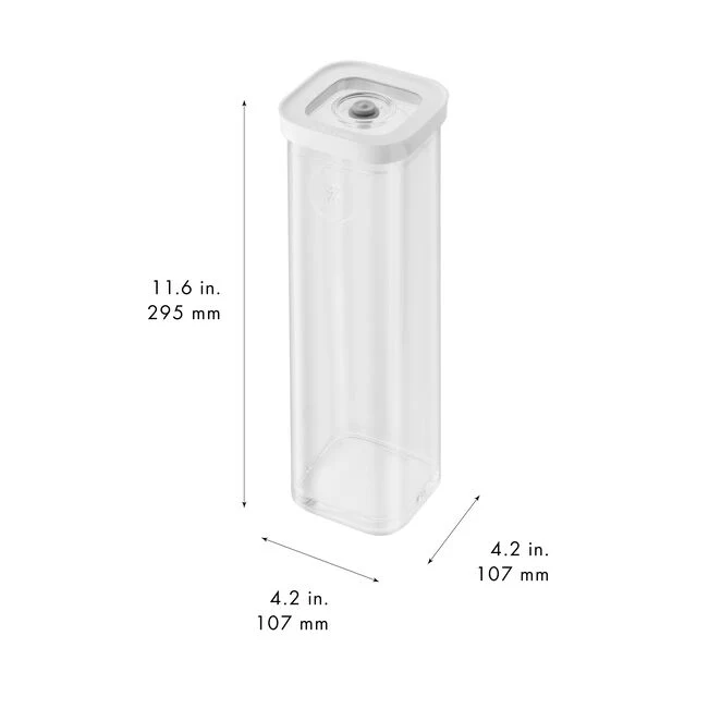 resh & Save CUBE Contenitore 4S / 11 cm, transparente-bianco