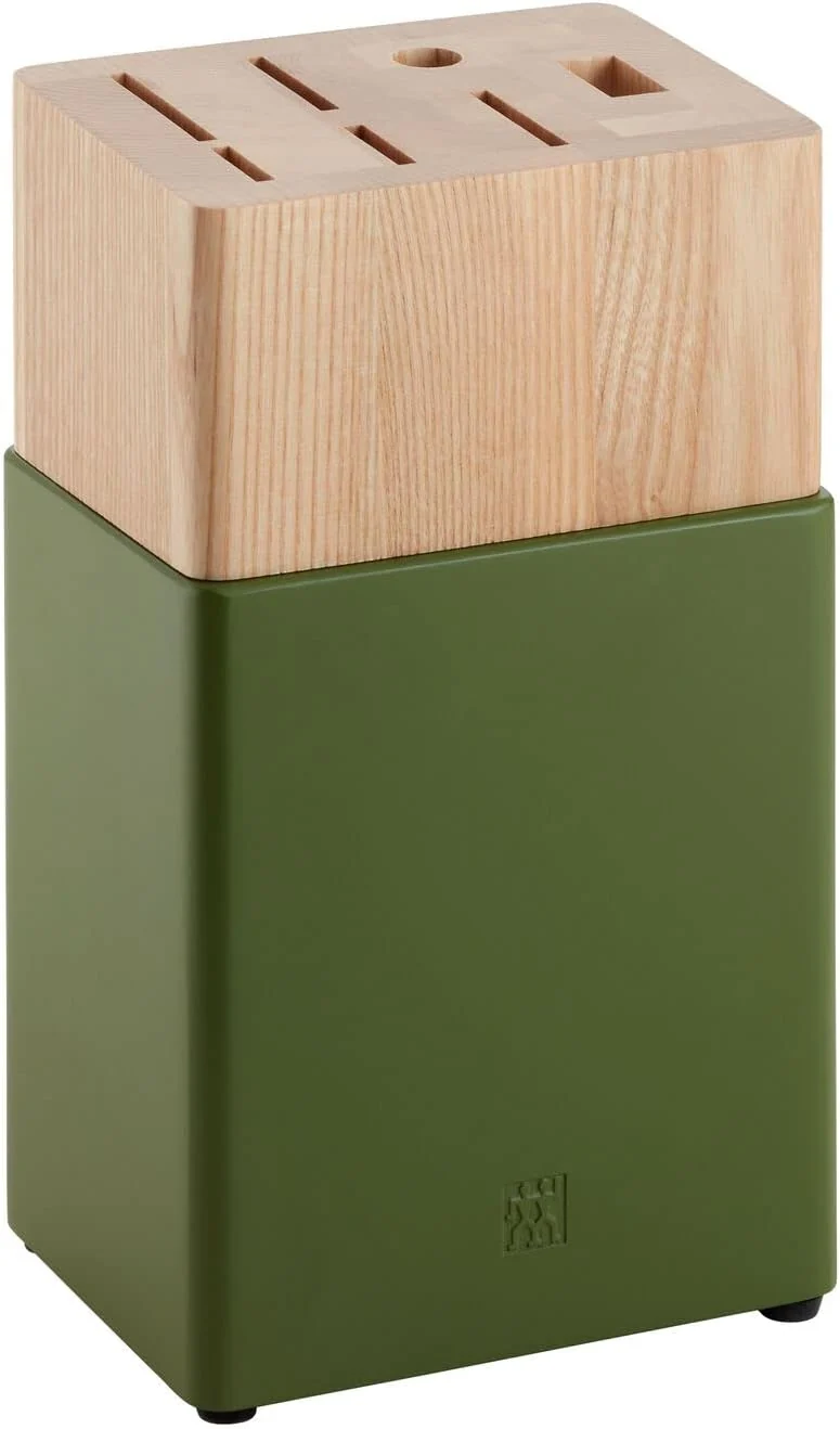 8 pz, set di Coltelli con Ceppo - Verde