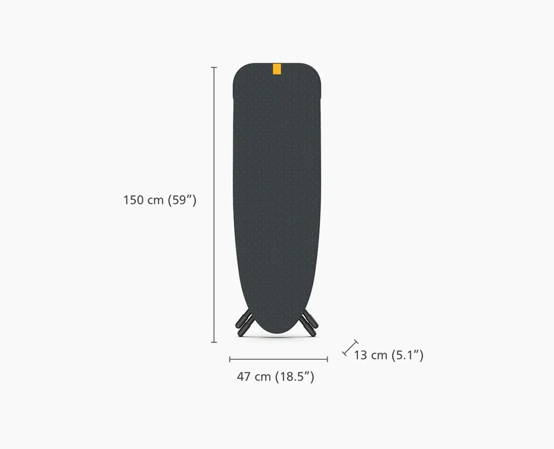 Glide Max Plus - Asse da stiro piegabile con fodera avanzata - Blue 135 cm