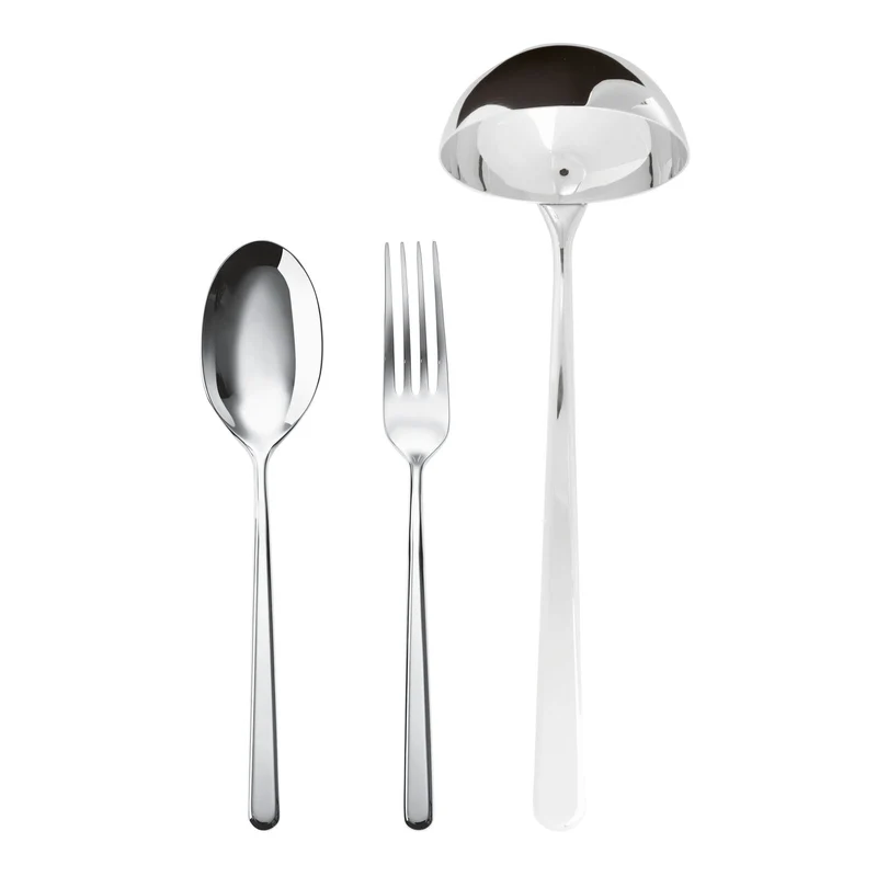 LINEAR - 3 posate servire 1 cucchiaio a servire 1 forchetta a servire 1 mestolo